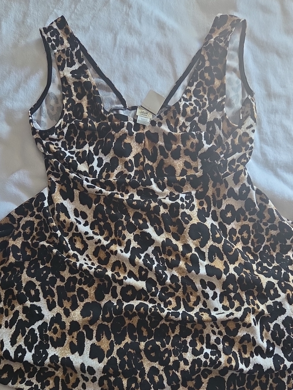 Leopard Print Scoop Neck Camisole - Brown/Black